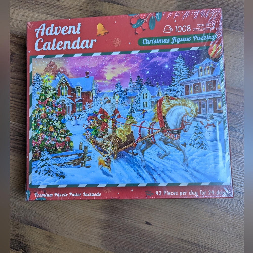 Brand New Christmas Jigsaw Puzzle Advent Calendar For Kids And Adults
